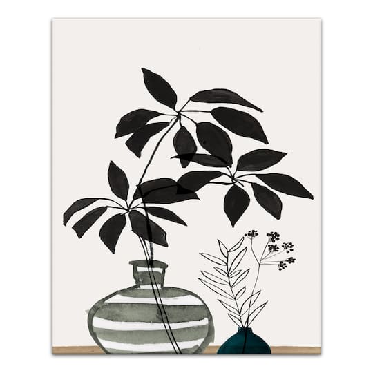 Modern Foliage 16" x 20" Canvas Wall Art